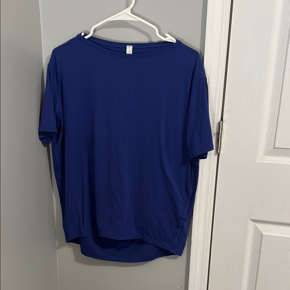 Lululemon Athletica Blue Short Sleeve Tee (nulu material)